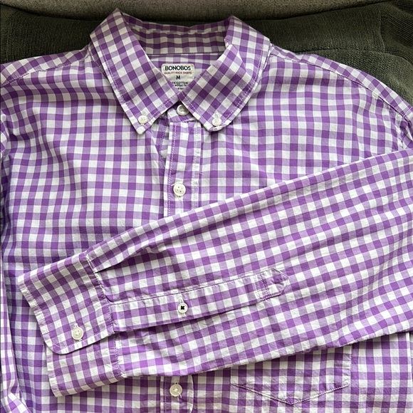 Bonobos Other - Bonobos Purple Gingham Casual Button Down Shirt